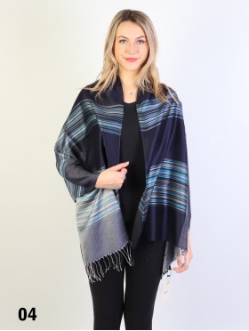 Fashion Scarf W/ Linear Pattern